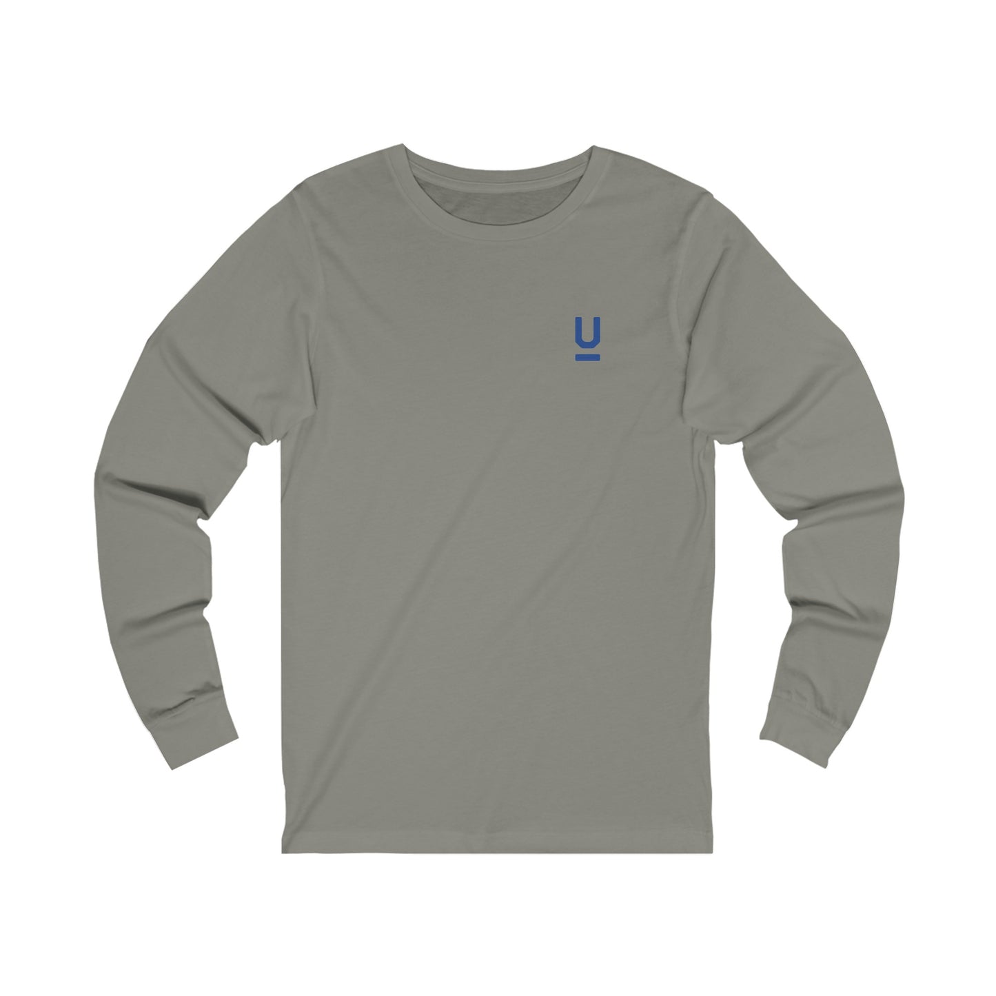 Camiseta de manga larga de punto unisex - logo azul