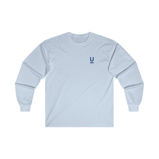 Camiseta unisex de manga larga de ultra algodón - logo azul