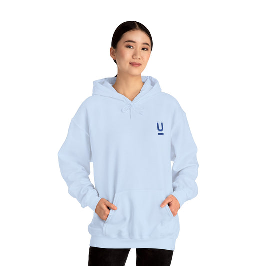 Sudadera con capucha unisex Heavy Blend™ - logo azul
